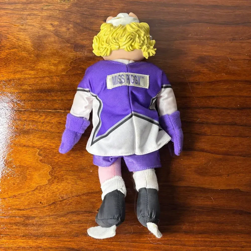 Vintage 1995 McDonald's Muppets NHL Hockey Player Miss Piggy Plush Animal Toy